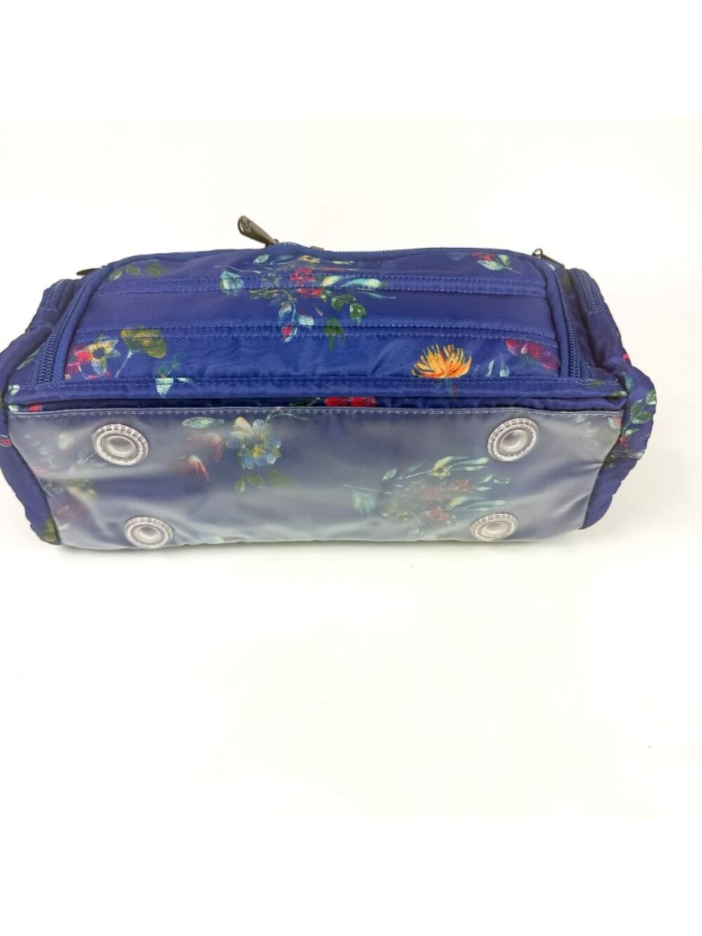 LUG Trolley Bouquet Blue Duo Cosmetic Cases Set Of 2 Medium & Small New - Picture 5 of 7